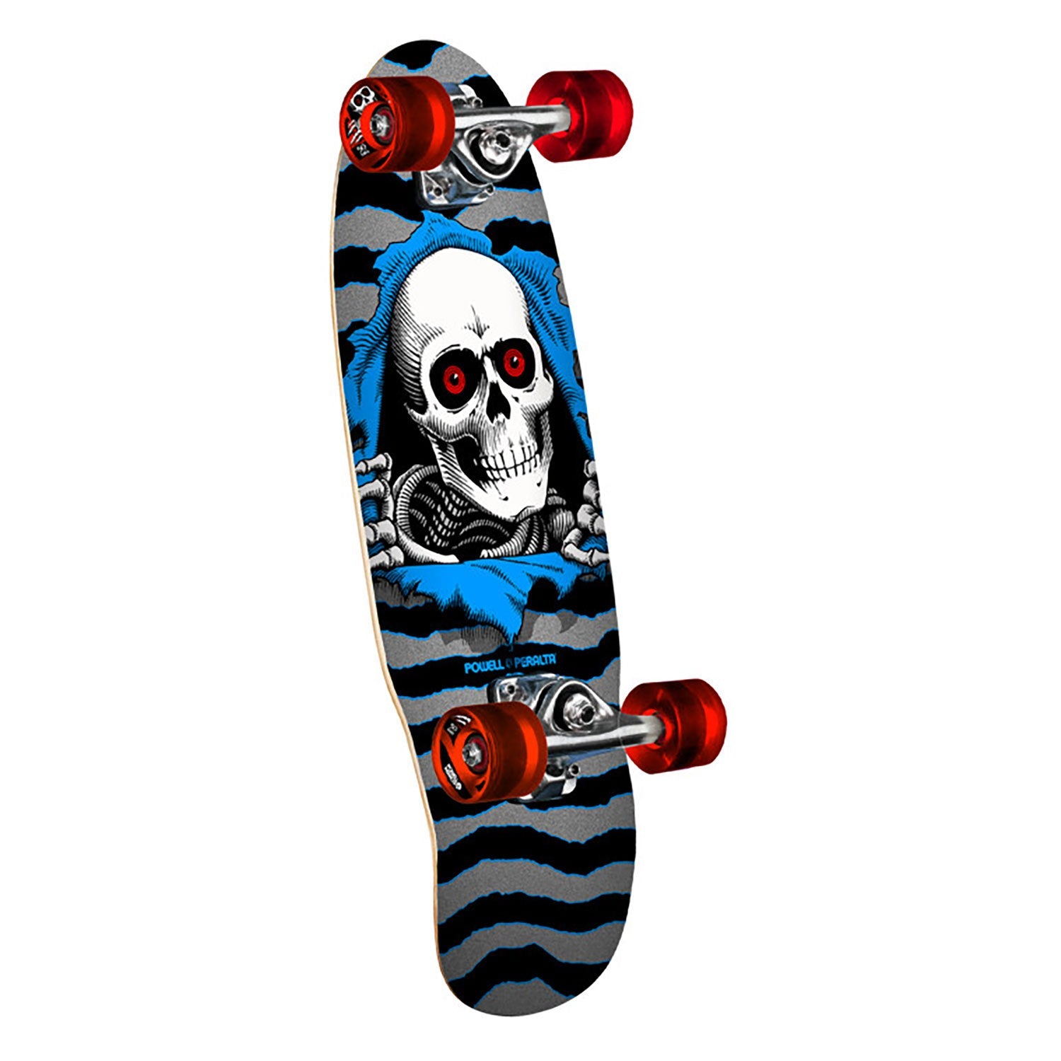 Powell Peralta Classic Cruiser Ripper Silver Blue Complete Skateboard 7.5 inch