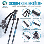 Sneeuwschoenen Aluminium - Inclusief Wandelstokken - Verstelbaar