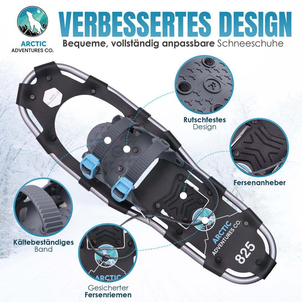 Sneeuwschoenen Aluminium - Inclusief Wandelstokken - Verstelbaar