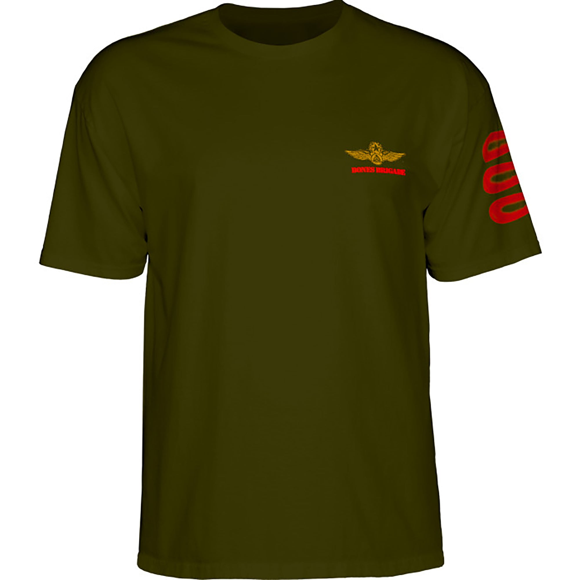 Powell Peralta Bones Brigade Bomber T-shirt - Military Green (Maat L)