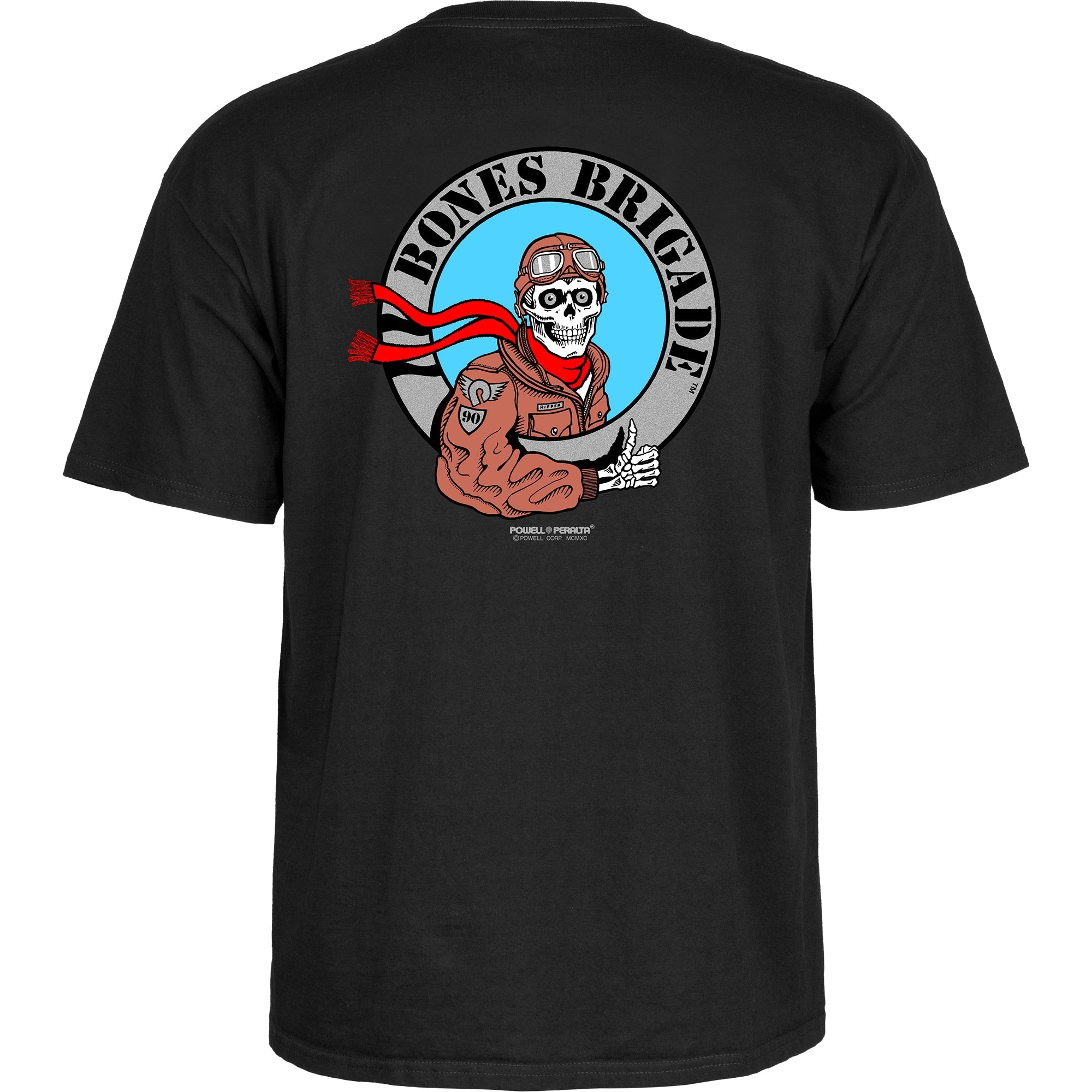 Powell Peralta Bones Brigade Pilot T-shirt - Black (Maat L)