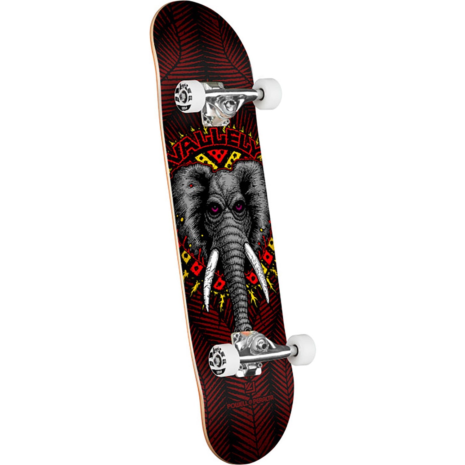 Powell Peralta Mike Vallely Elephant Black Burgundy Complete Skateboard 8.0 inch