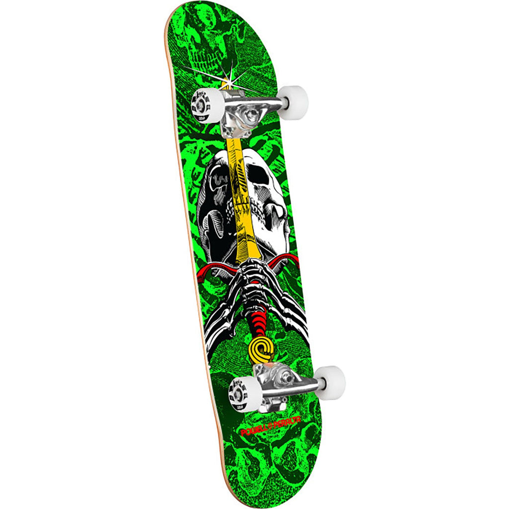 Powell Peralta Skull & Sword Green Complete Skateboard 8.0 inch