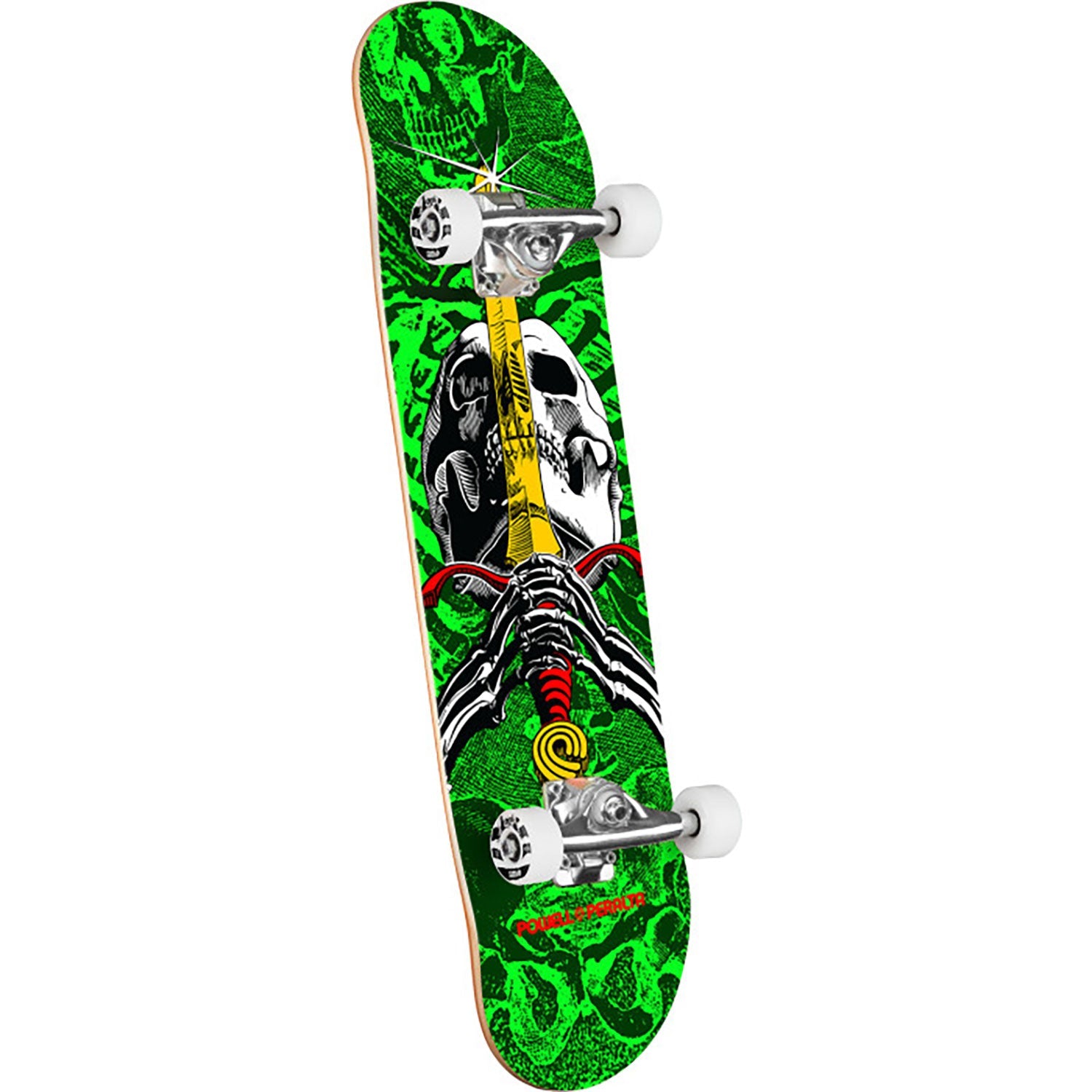 Powell Peralta Skull & Sword Green Complete Skateboard 8.0 inch