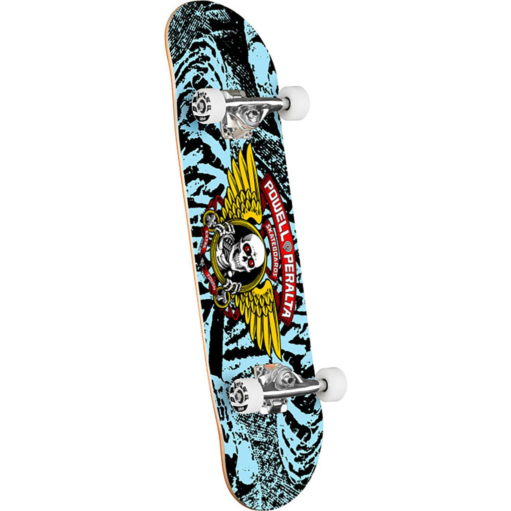 Powell Peralta Winged Ripper Black Light Blue Complete Skateboard 7.0 inch