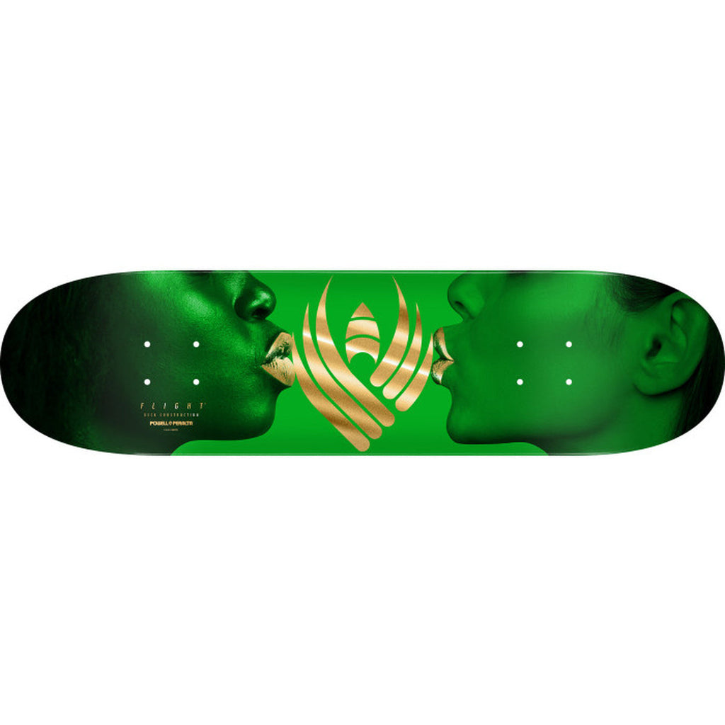 Powell Peralta Kiss 8.5" Green / Gold Foil FLIGHT® skateboard deck