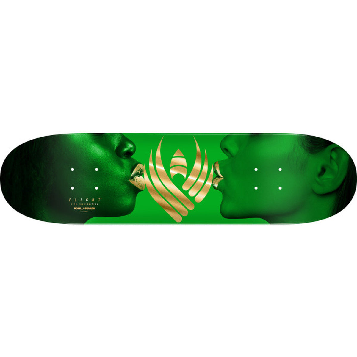 Powell Peralta Kiss 8.5" Green / Gold Foil FLIGHT® skateboard deck