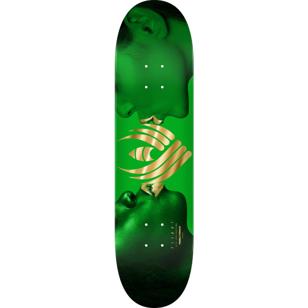 Powell Peralta Kiss 8.5" Green / Gold Foil FLIGHT® skateboard deck