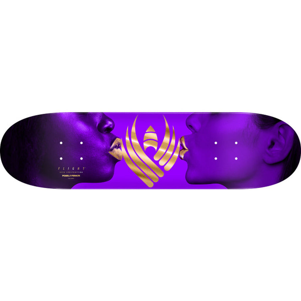 Powell Peralta Kiss 8.38" Purple / Gold Foil FLIGHT® skateboard deck