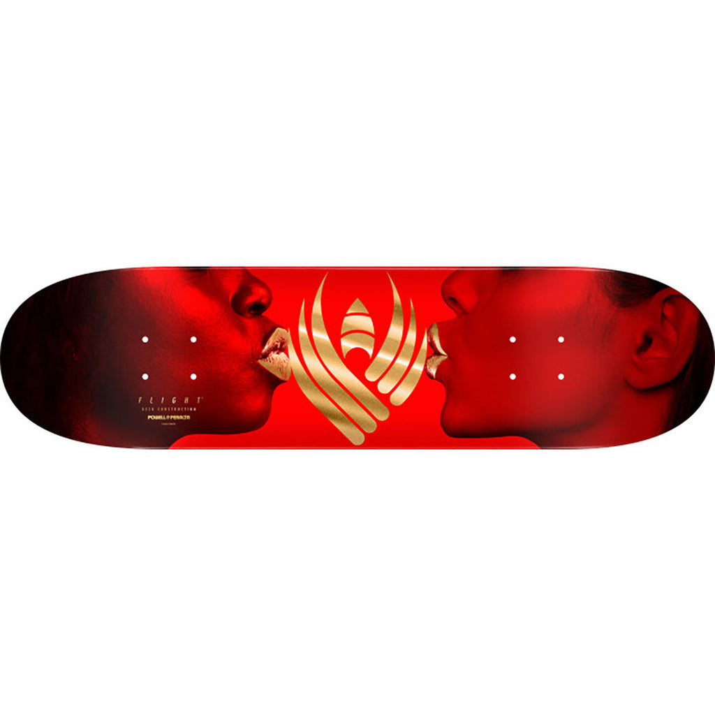 Powell Peralta Kiss 8.0" Red / Gold Foil FLIGHT® skateboard deck