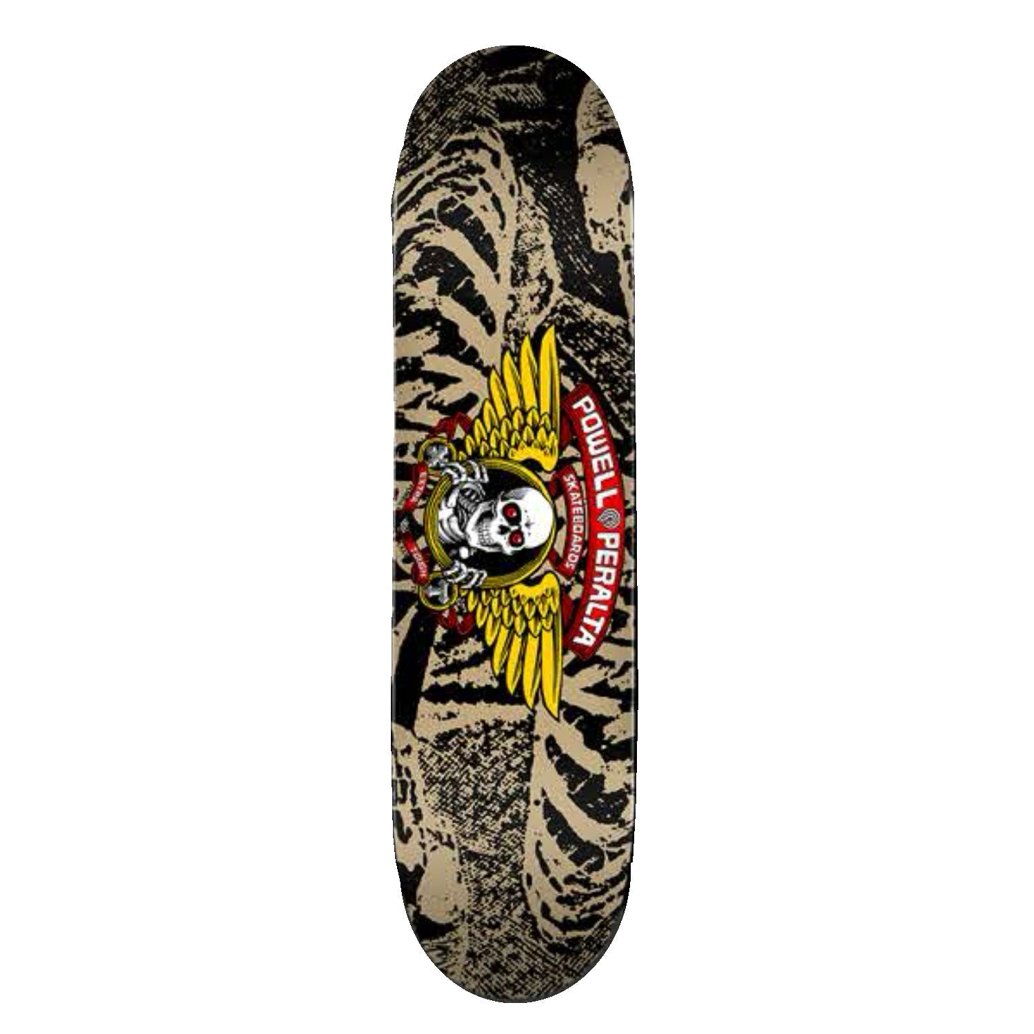 Powell Peralta Deck - Winged Ripper - Khaki / Black - 8.0" (Birch)