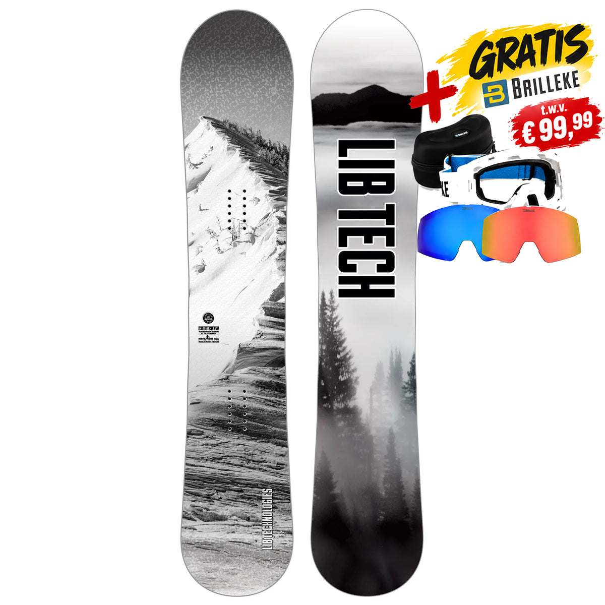 Lib Tech Cold Brew Snowboard 158 cm Wide 2026/2027 - Directional C2 Hybrid Camber