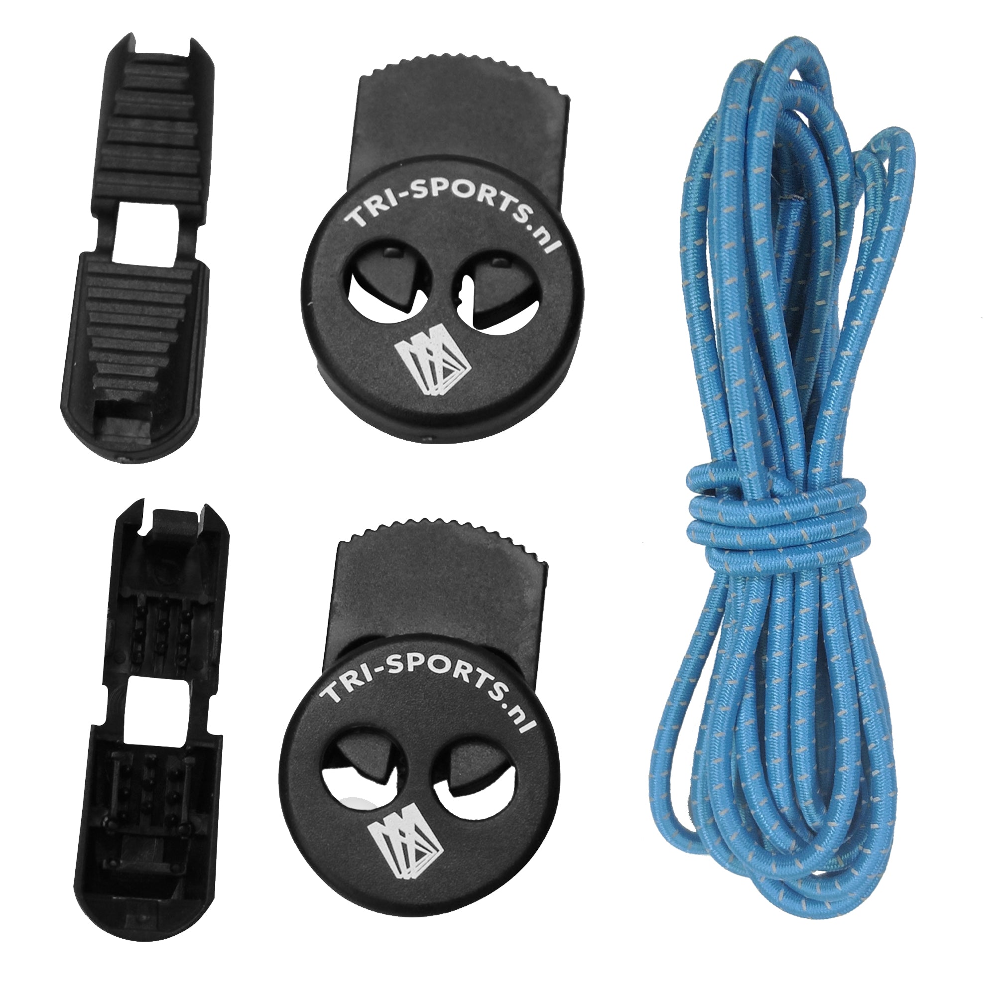 Tri-Sports Elastische Snelveters Reflecterend - 120 cm - 3 mm - Voor Hardlopen & Triathlon