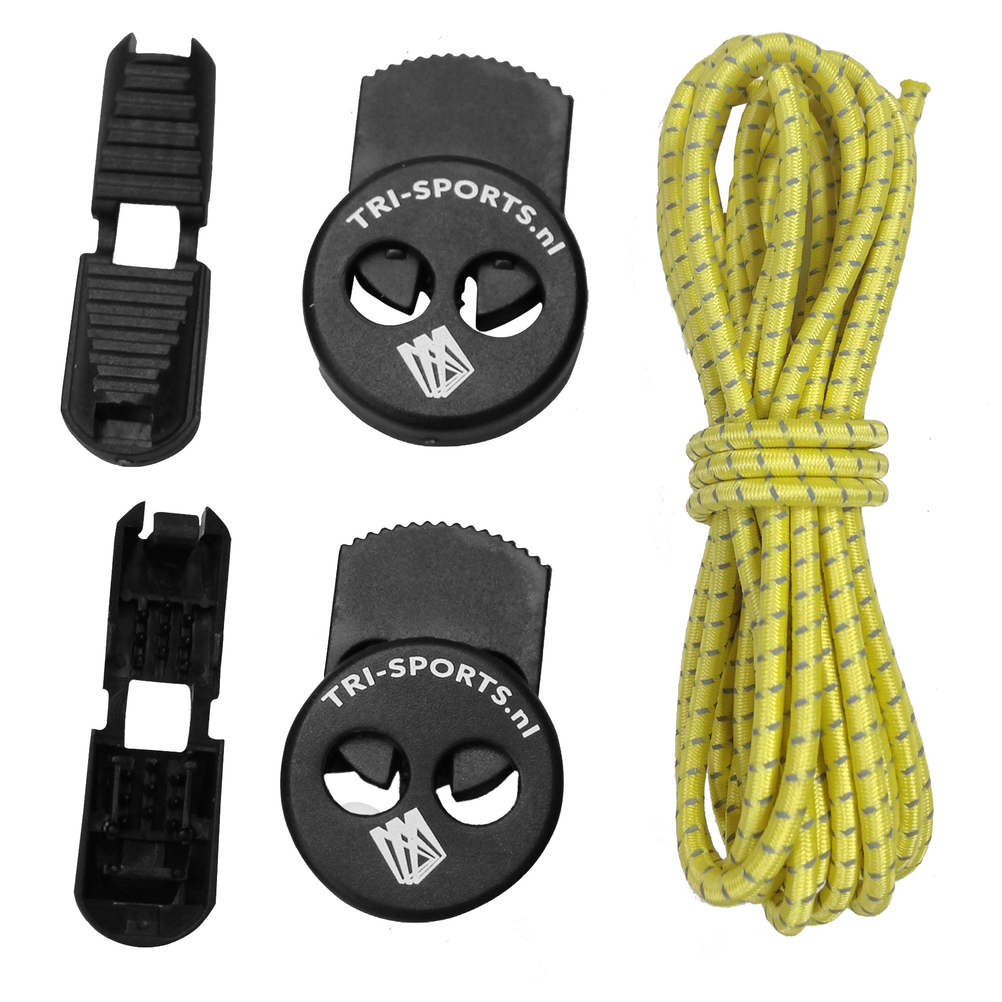 Tri-Sports Elastische Snelveters Reflecterend - 120 cm - 3 mm - Voor Hardlopen & Triathlon