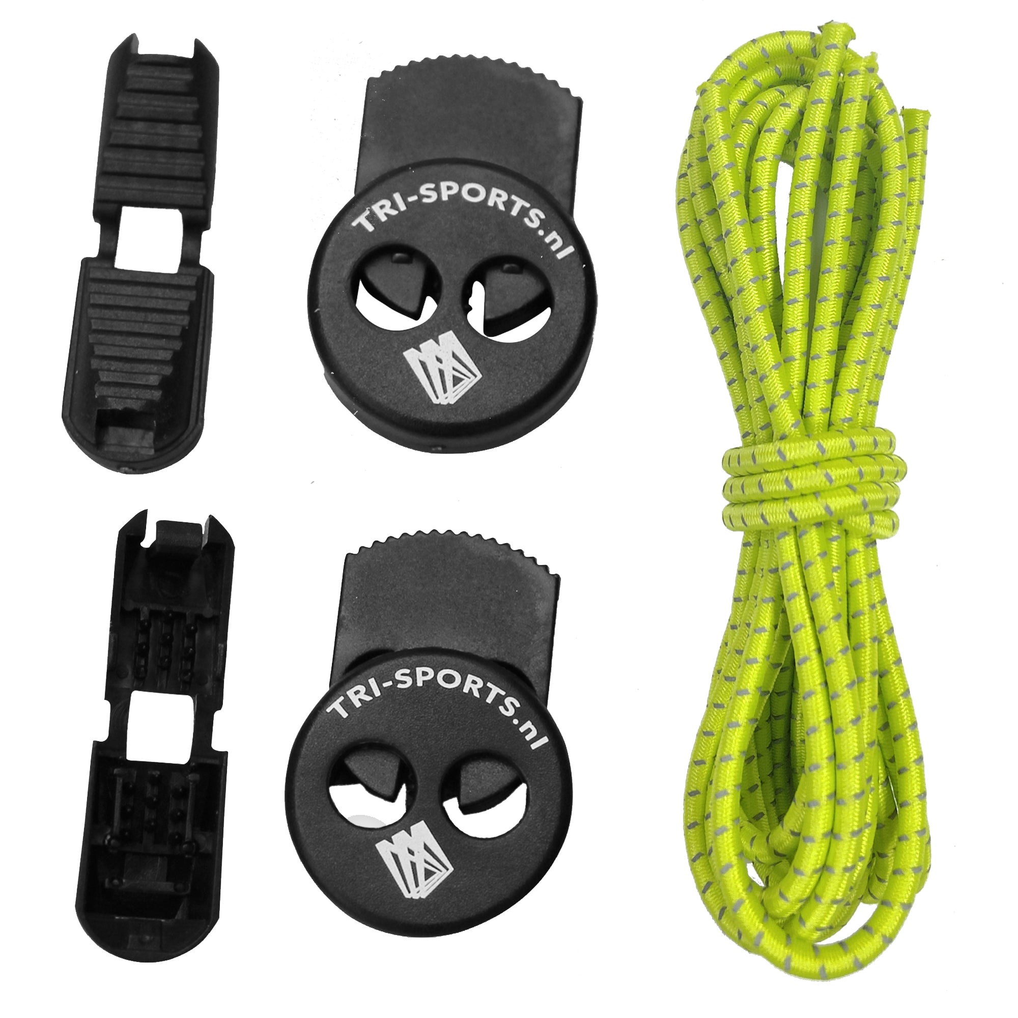 Tri-Sports Elastische Snelveters Reflecterend - 120 cm - 3 mm - Voor Hardlopen & Triathlon