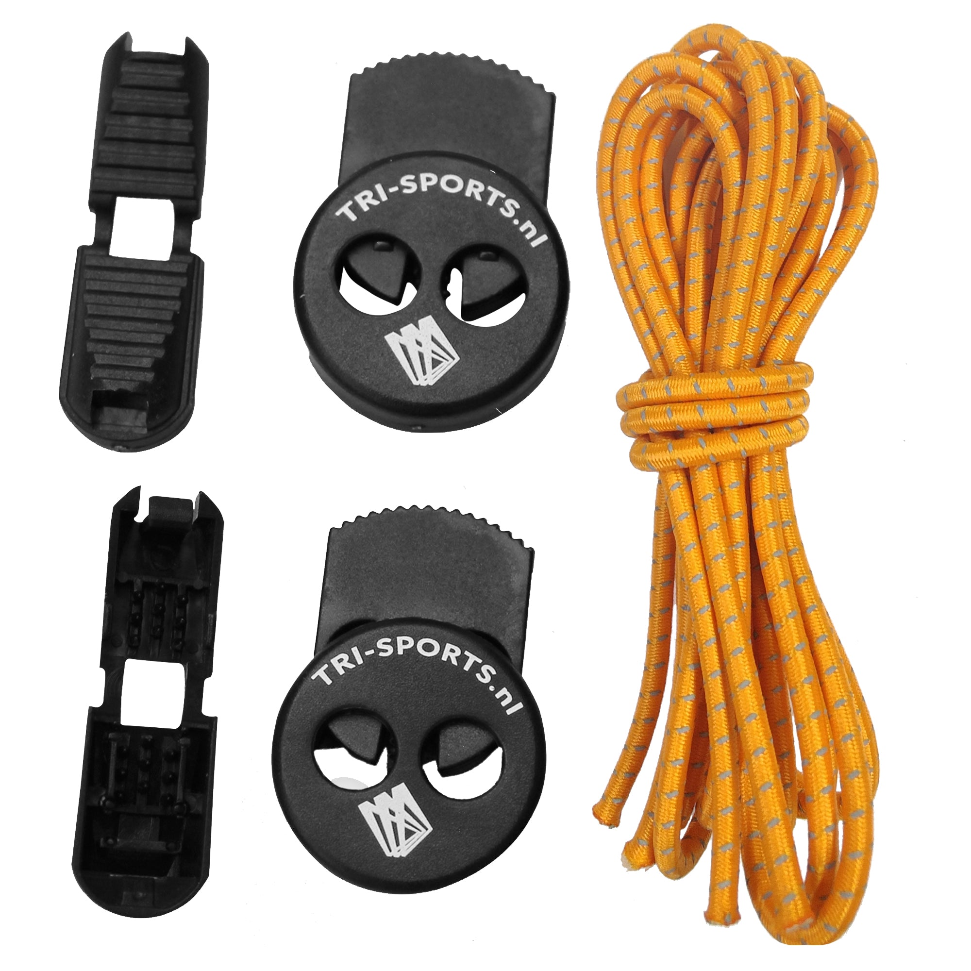 Tri-Sports Elastische Snelveters Reflecterend - 120 cm - 3 mm - Voor Hardlopen & Triathlon