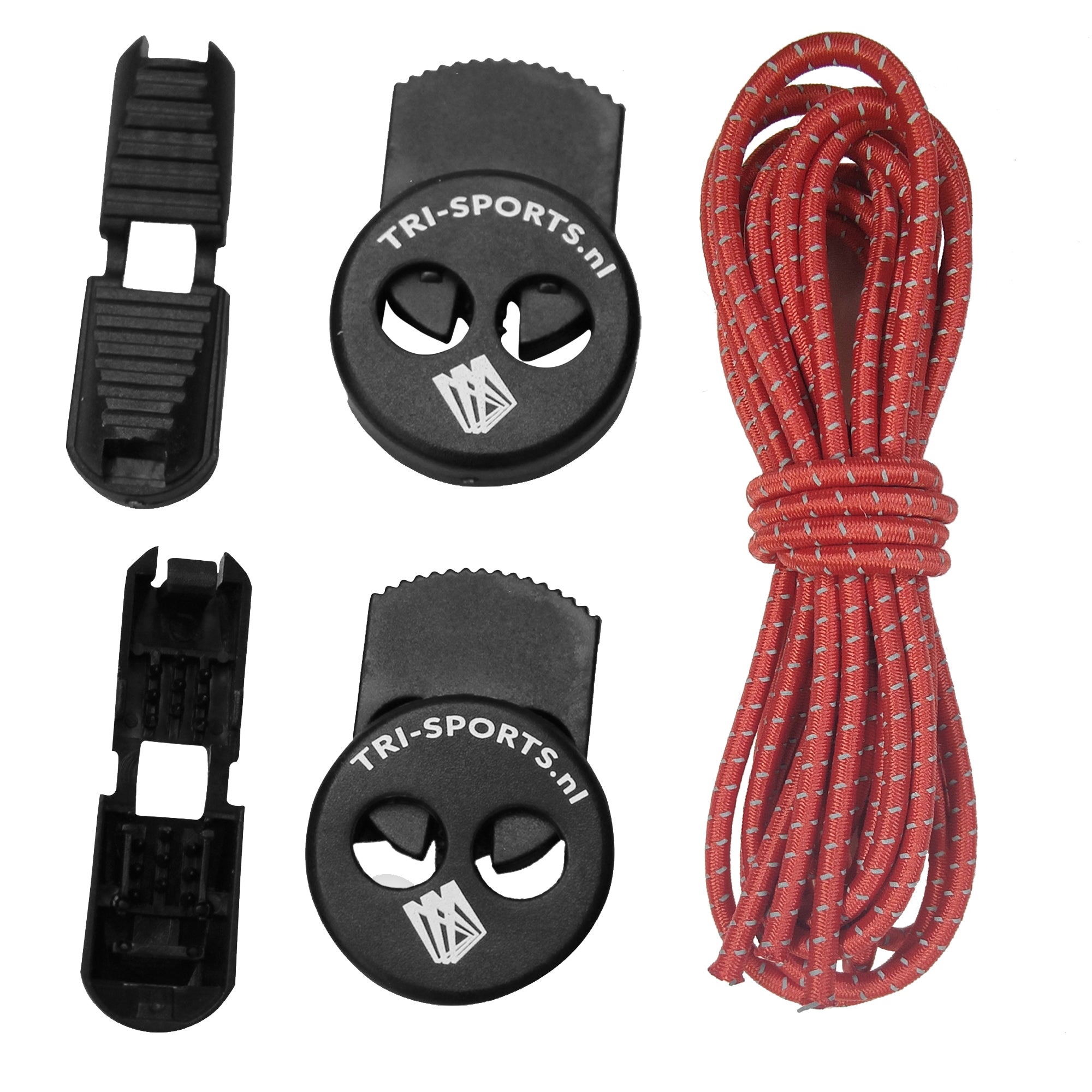 Tri-Sports Elastische Snelveters Reflecterend - 120 cm - 3 mm - Voor Hardlopen & Triathlon