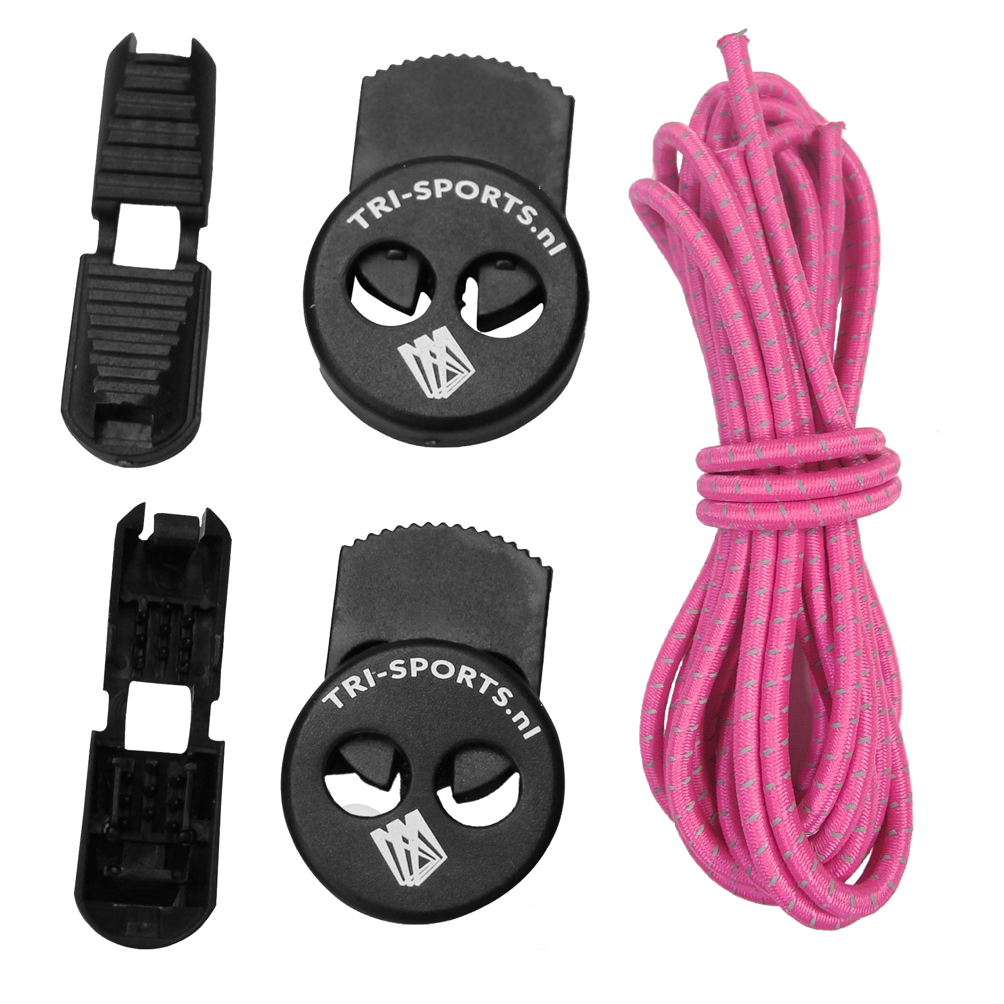Tri-Sports Elastische Snelveters Reflecterend - 120 cm - 3 mm - Voor Hardlopen & Triathlon