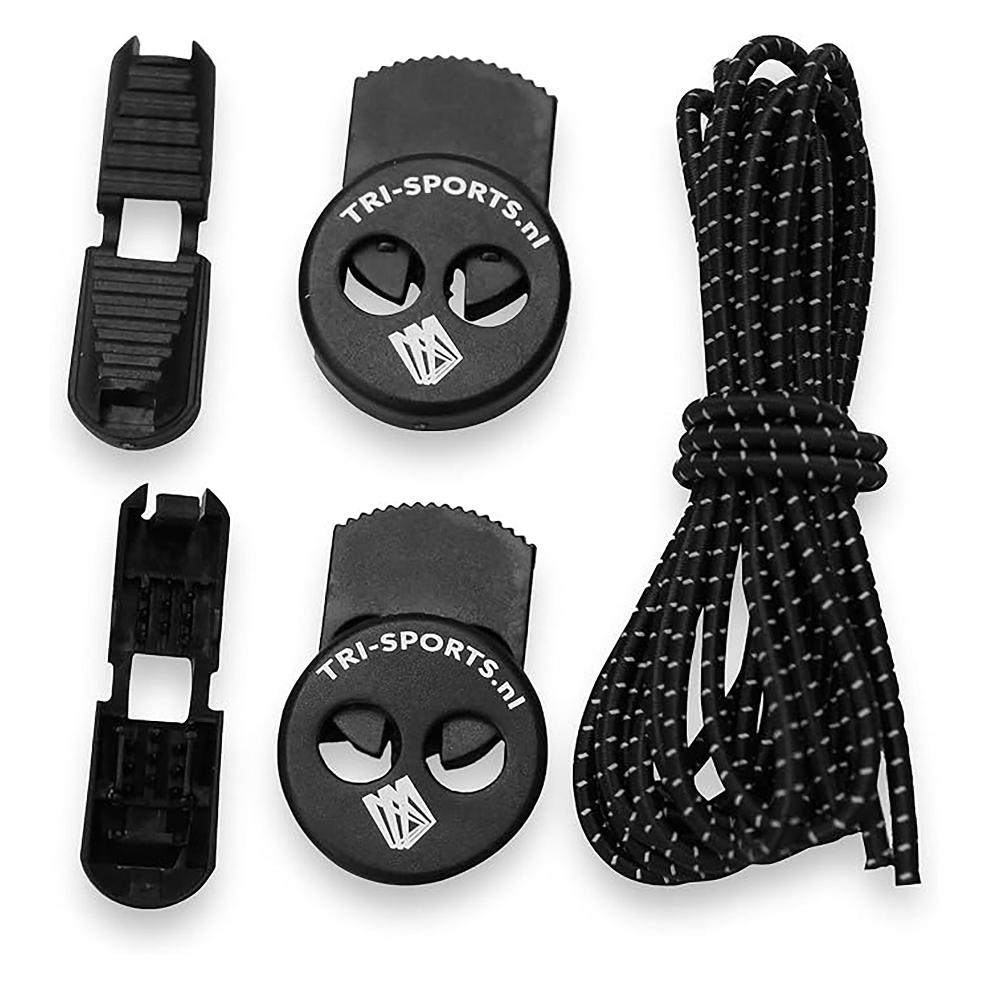 Tri-Sports Elastische Snelveters Reflecterend - 120 cm - 3 mm - Voor Hardlopen & Triathlon