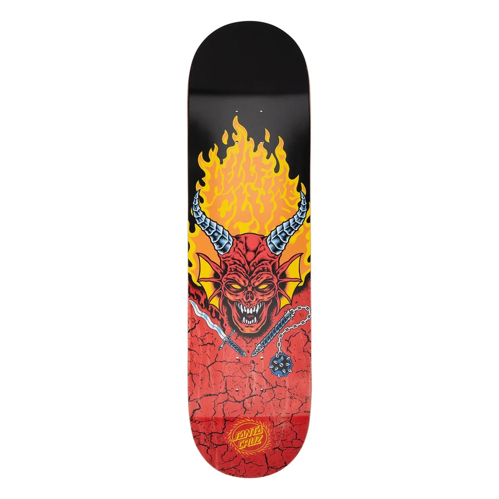 Santa Cruz - Stranger Things Hellfire Club 8.25in x 31.80in skateboard deck