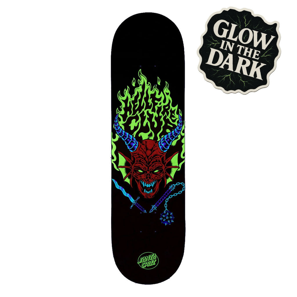 Santa Cruz - Stranger Things Hellfire Club 8.25in x 31.80in skateboard deck