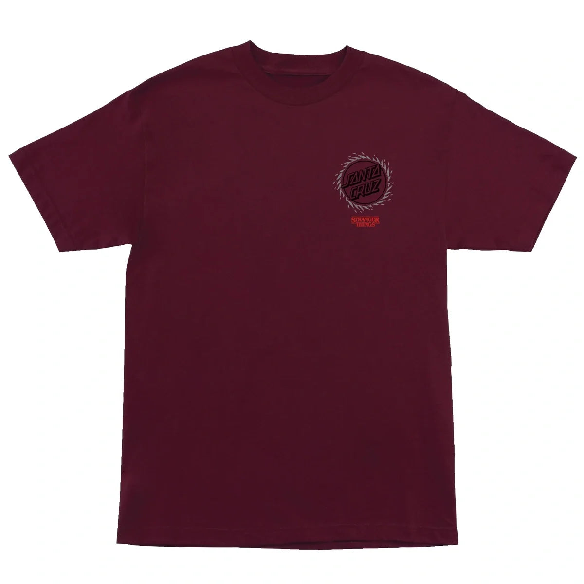Santa Cruz - Stranger Things Hellfire Pit T-Shirt - Maroon / L