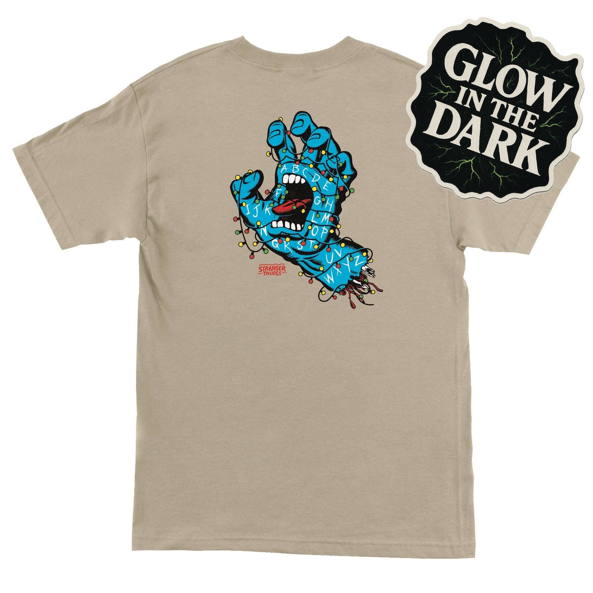 Santa Cruz Stranger Things Screaming Lights T-Shirt
