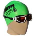 Tri-Sports Zwembril Gepolariseerd met Anti-Condens Lens - Wit/Zwart - Open Water & Triathlon