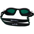 Tri-Sports Zwembril Gepolariseerd met Anti-Condens Lens - Wit/Zwart - Open Water & Triathlon
